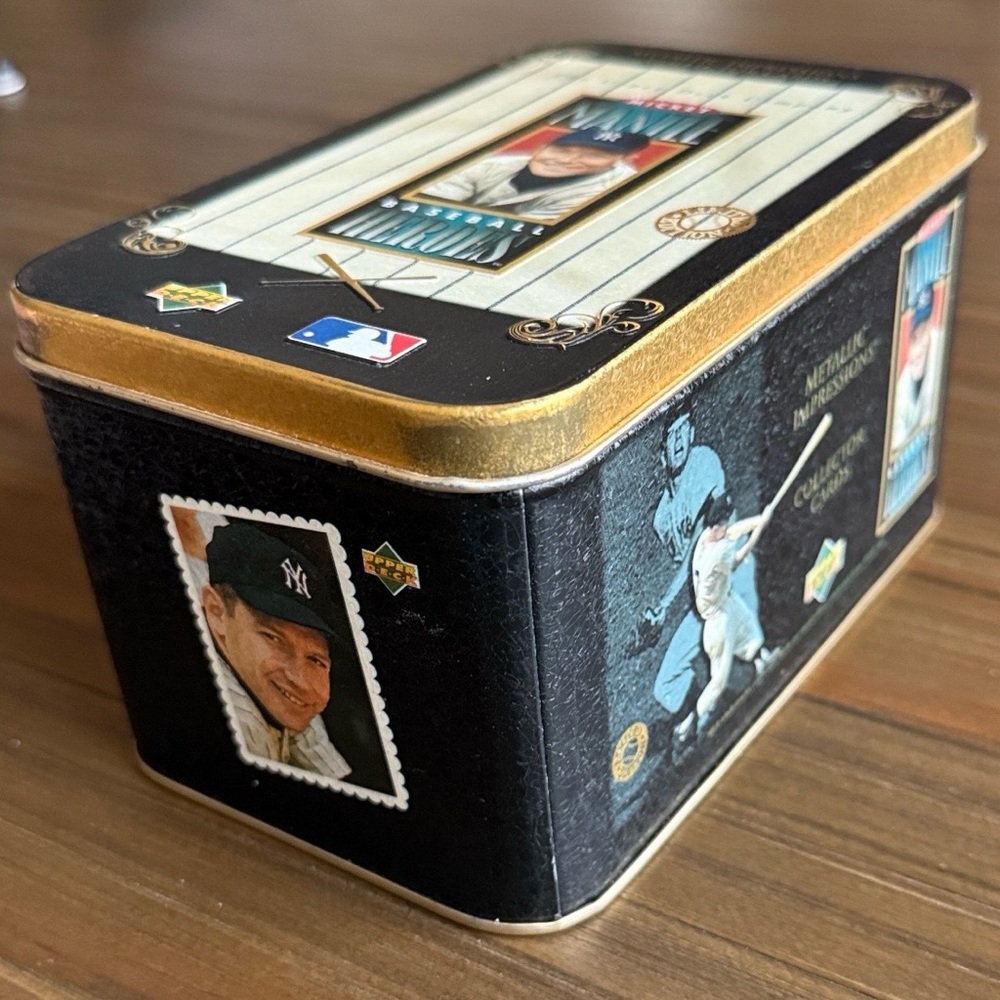 1995 MICKEY MANTLE “Metallic Impressions Collector Cards.”